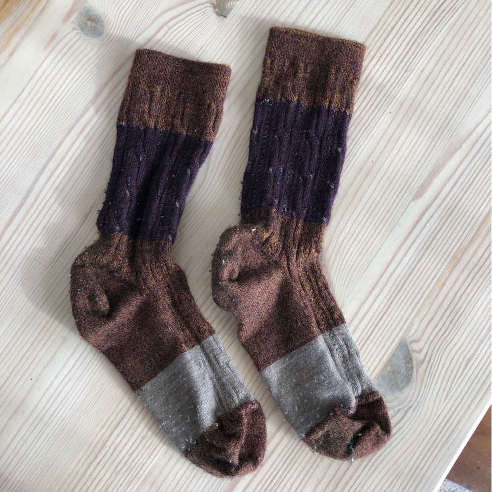 Smartwool Socks, XS, Brown/Purple